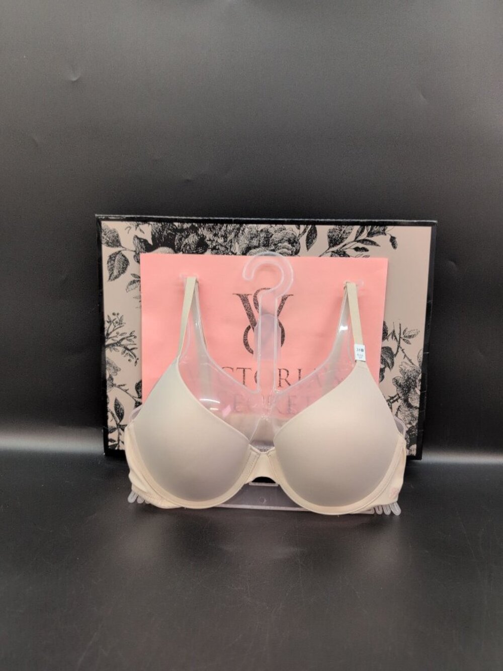 Victoria Secret Pink Wear Everywhere Underwire Push Up Bra 34B Marzipan